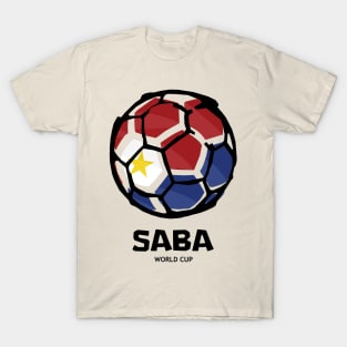 Saba Football Country Flag T-Shirt